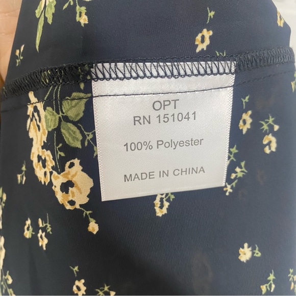 O.P.T Long Sleeve Smock Neck Dress size Extra Large - Picture 7 of 7